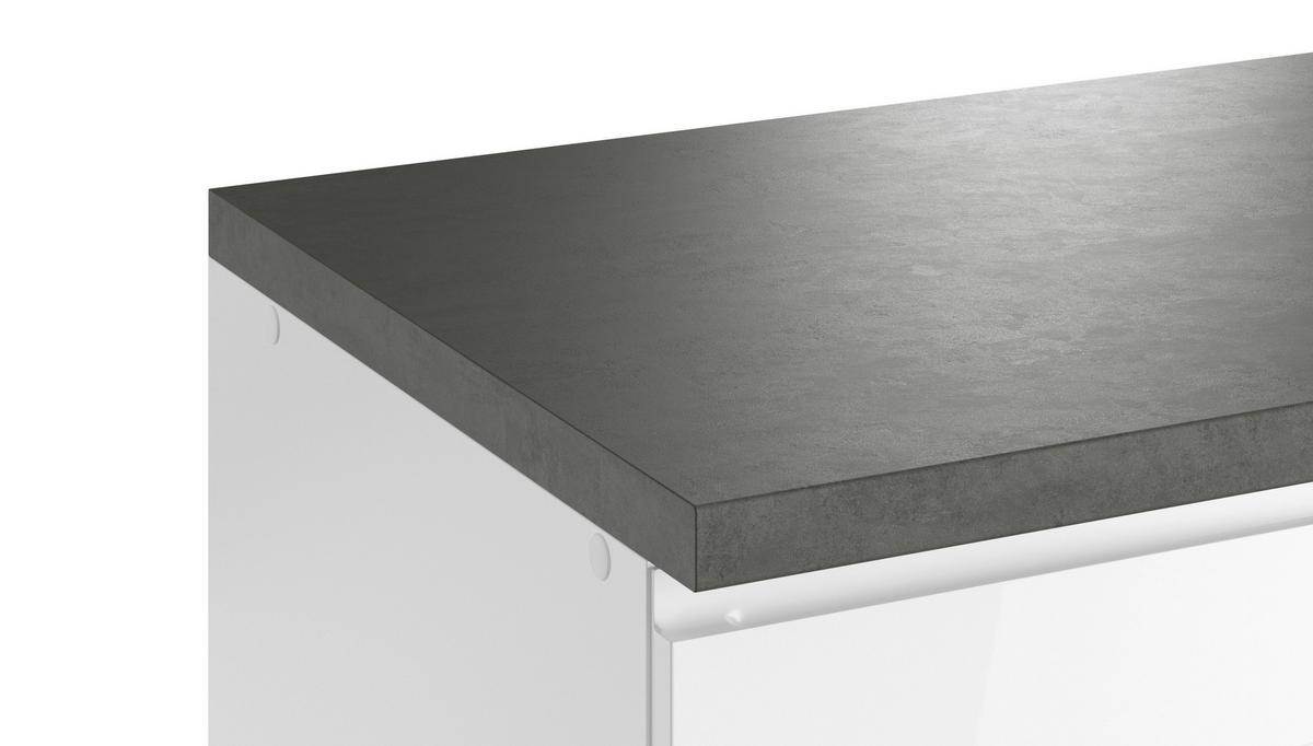 Eckküche Monza Ohne Geräte 300x240 Cm Weiß/grau - Weiß Hochglanz/Weiß, LIFESTYLE, Holzwerkstoff (300/240cm) - Held