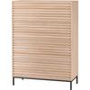 Highboard Celine Naturfarben B: 80 Cm - Naturfarben, Design, Holzwerkstoff (80/110/35cm) - MID.YOU