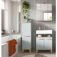 Badezimmer Star Hellgrün/Eiche Dekor B: 94cm - Eichefarben/Hellgrün, MODERN, Holzwerkstoff (94/184/34cm) - MID.YOU