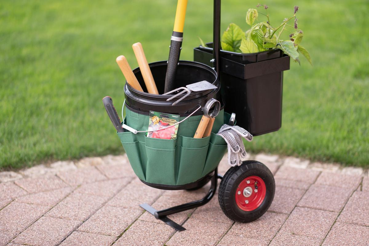 Gartenkarre Gartenwagen - Schwarz, KONVENTIONELL, Metall (56/104/40cm)