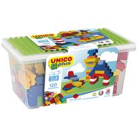 Bausteine Unico Plus Ab 3 Jahren Mit 120 Bausteinen+ Box - Blau/Gelb, Basics, Kunststoff (17/37/20cm) - Unico Plus