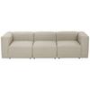 3-Sitzer-Sofa Lena Mit Armlehnen, Creme - Creme, Design, Textil (275/73/100cm) - Max Winzer