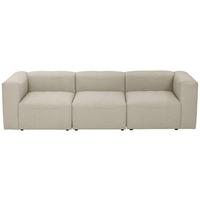 3-Sitzer-Sofa Lena Mit Armlehnen, Creme - Creme, Design, Textil (275/73/100cm) - Max Winzer