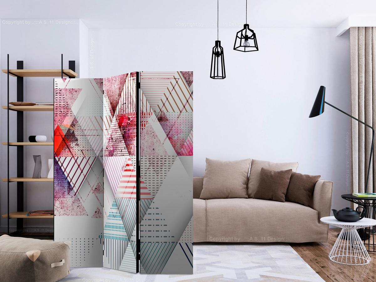 Paravent Multicolor B: 135 Cm - Multicolor, Basics, Holz/Textil (135/172/3cm) - artgeist