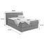 Boxspringbett Opera 180x200 Dunkelbraun - Chromfarben/Dunkelbraun, KONVENTIONELL, Holz/Holzwerkstoff (180/200cm)