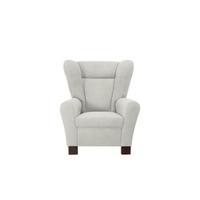 Křeslo ušák CHANDLER, krémová - krémová/hnědá, Design, dřevo/kompozitní dřevo (95/109/97cm) - Ondega