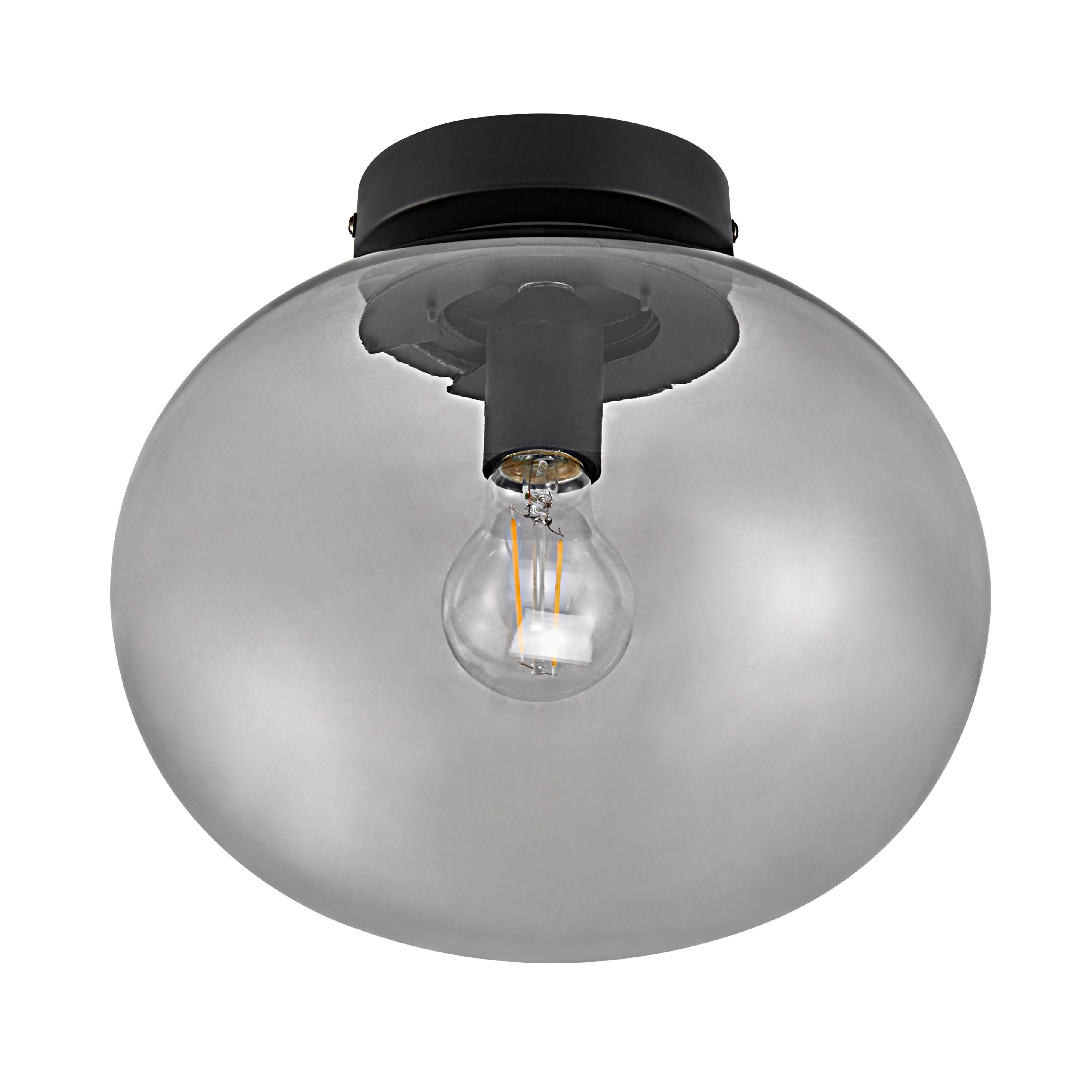 Deckenleuchte Alton Schwarz D: 27,5 Cm - Schwarz, Design, Glas/Metall (27,5/24cm) - Nordlux