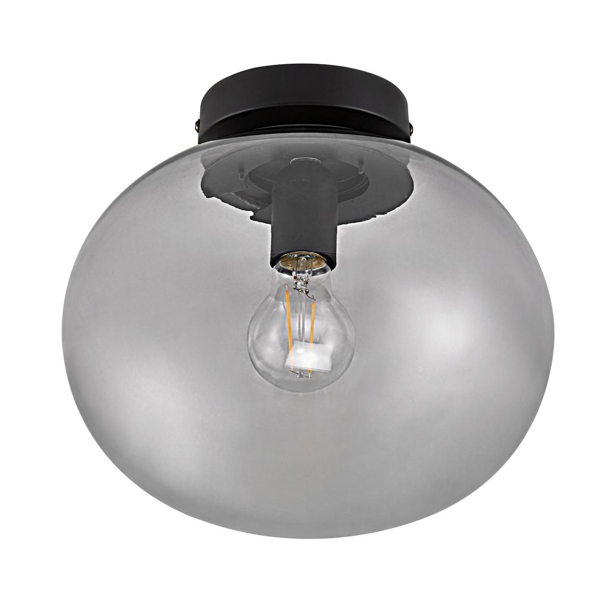 Deckenleuchte Alton Schwarz D: 27,5 Cm - Schwarz, Design, Glas/Metall (27,5/24cm) - Nordlux