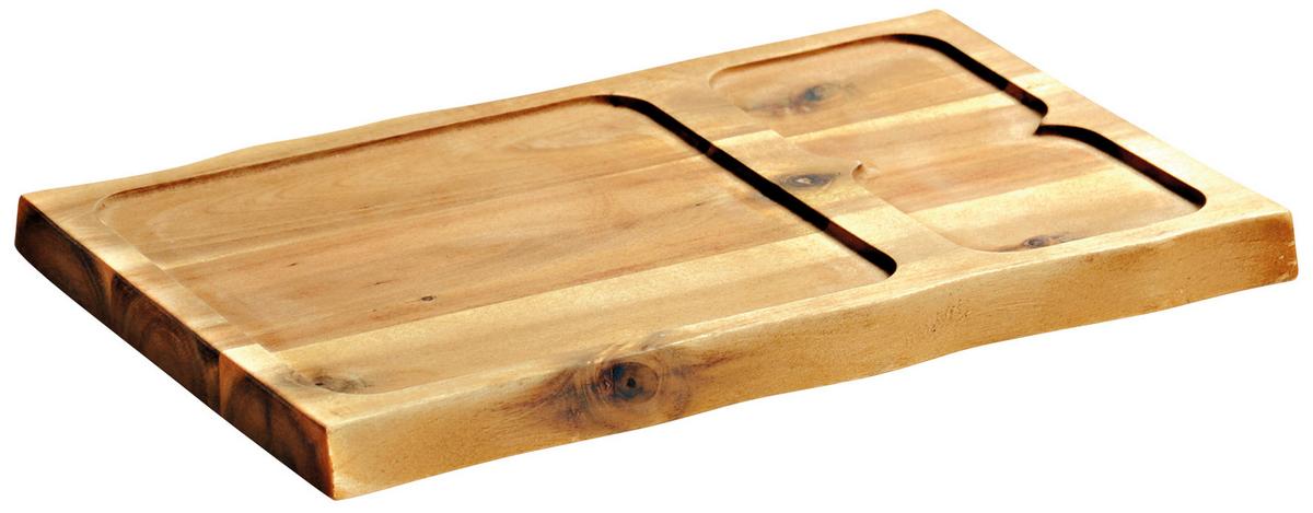 Servierbrett Akazie Fsc - Akaziefarben, Basics, Holz (37,50/24/1,80cm) - Kesper