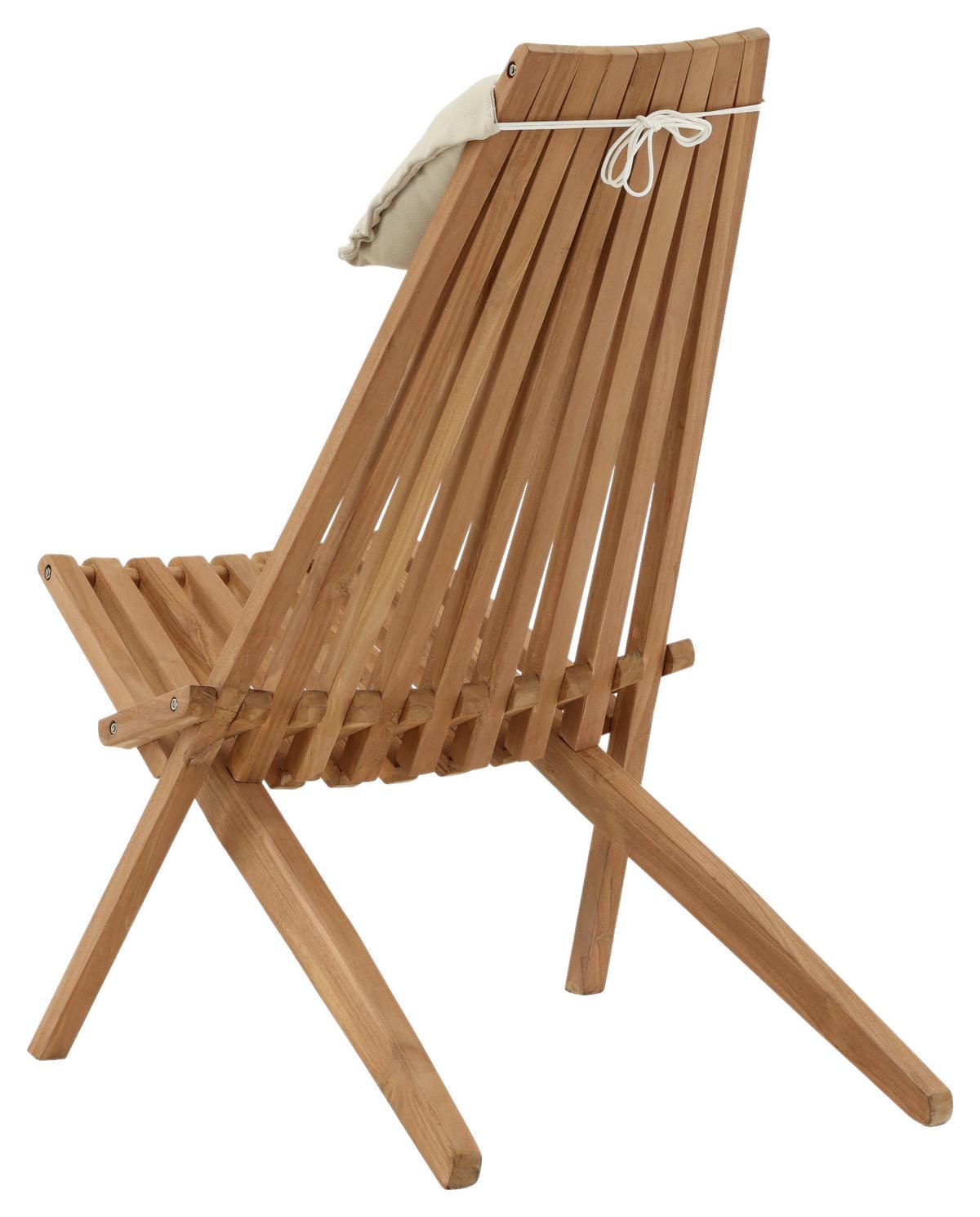 Loungesessel Kenya - Goldfarben, KONVENTIONELL, Holz (86/100/68cm) - Gardenson