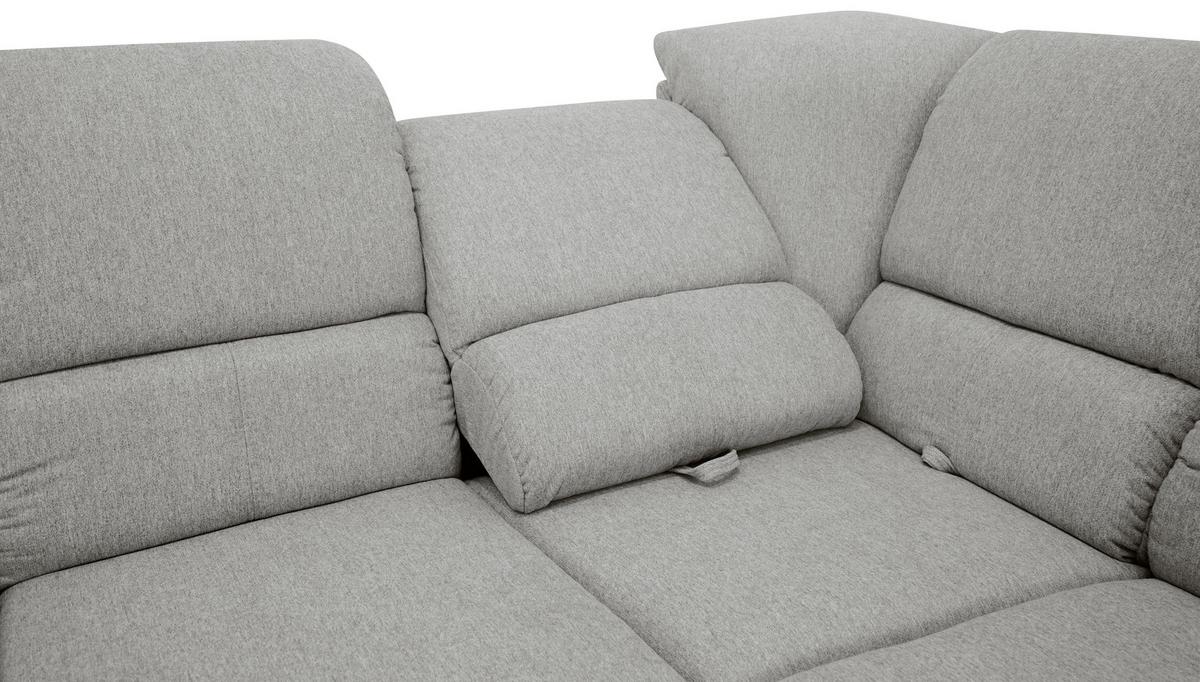 Sedačka MARSYLIA, pravá, šedá - šedá, Design (270/219cm) - MID.YOU