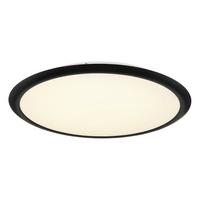 LED-Deckenleuchte 67319d Suna - Opal/Grau, KONVENTIONELL, Kunststoff/Metall (50,8/5cm) - Globo