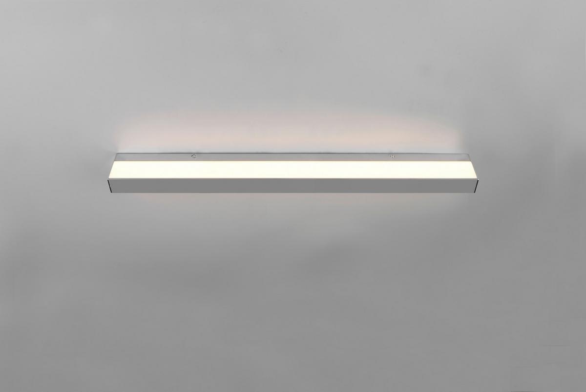 Led Bad-Wandleuchte Rocco Ip44 Warmweiß/Tageslichtweiß - Chromfarben/Weiß, Basics, Kunststoff/Metall (3,6/90/8cm) - Trio Leuchten