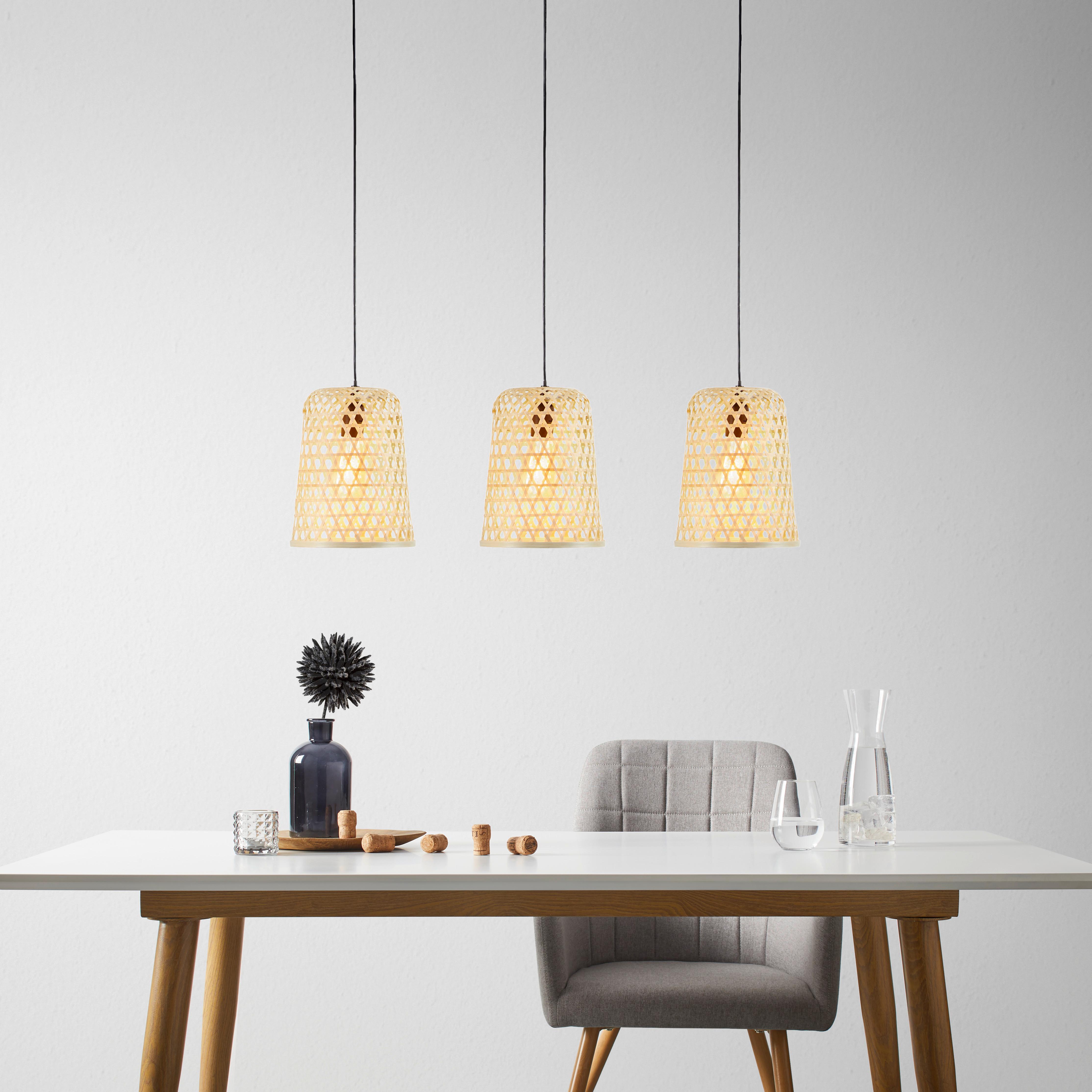 Závesné sviedilo GAIO - prírodná farba, Modern, kov/prírodné materiály (80/21/130cm) - Bessagi Home