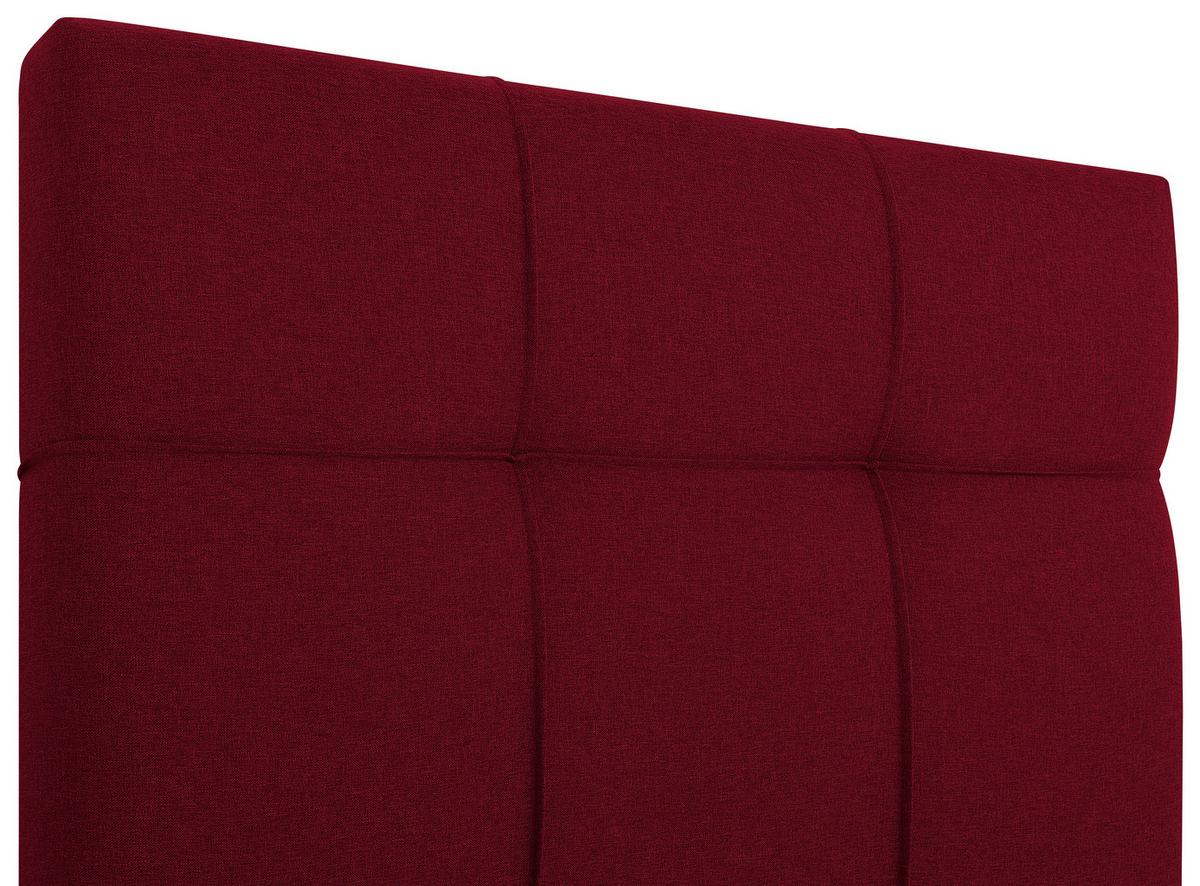 Boxbett Paros 100 100x200 Rot - Rot/Schwarz, MODERN, Holzwerkstoff/Textil (100/200cm) - MID.YOU