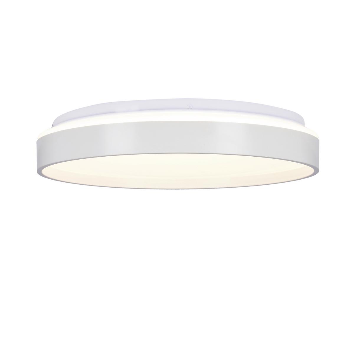 Led-deckenleuchte 13-11282 Texas - Weiß, KONVENTIONELL, Kunststoff/Metall (34/34/6cm)
