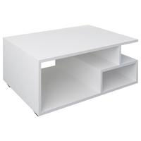 Konferenčný stolík Sulas 80x50 cm, biely - čierna/biela, Modern, kompozitné drevo (80/40/50cm) - MID.YOU