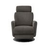 Relaxsessel Centrale T: 87-154 cm, Graubraun - Graubraun/Schwarz, MODERN, Textil (77/105/87-154cm) - Livetastic