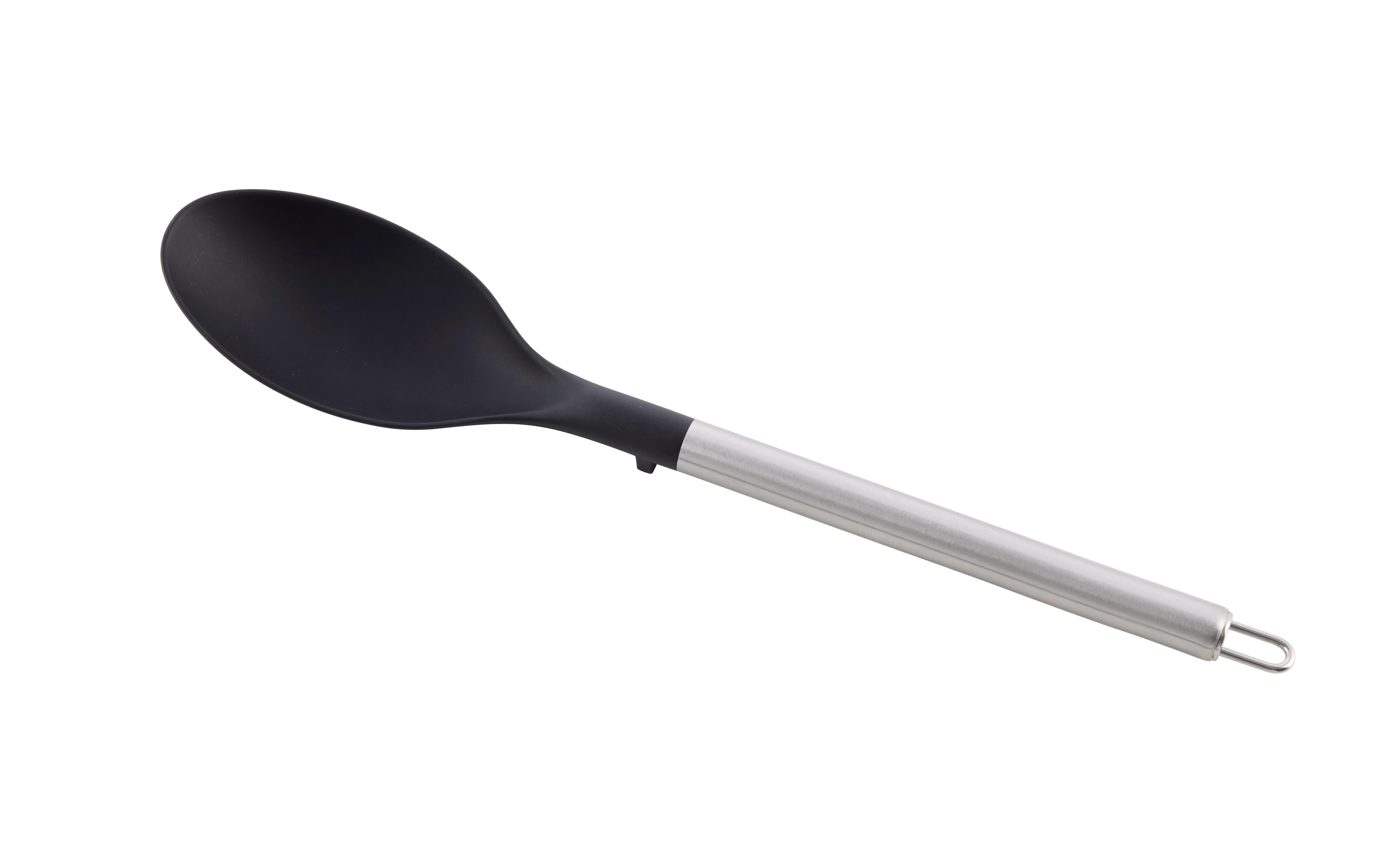 LYŽICA NA OMÁČKU LUCA - čierna/strieborná, Konventionell, kov/plast (6/35cm) - Mömax