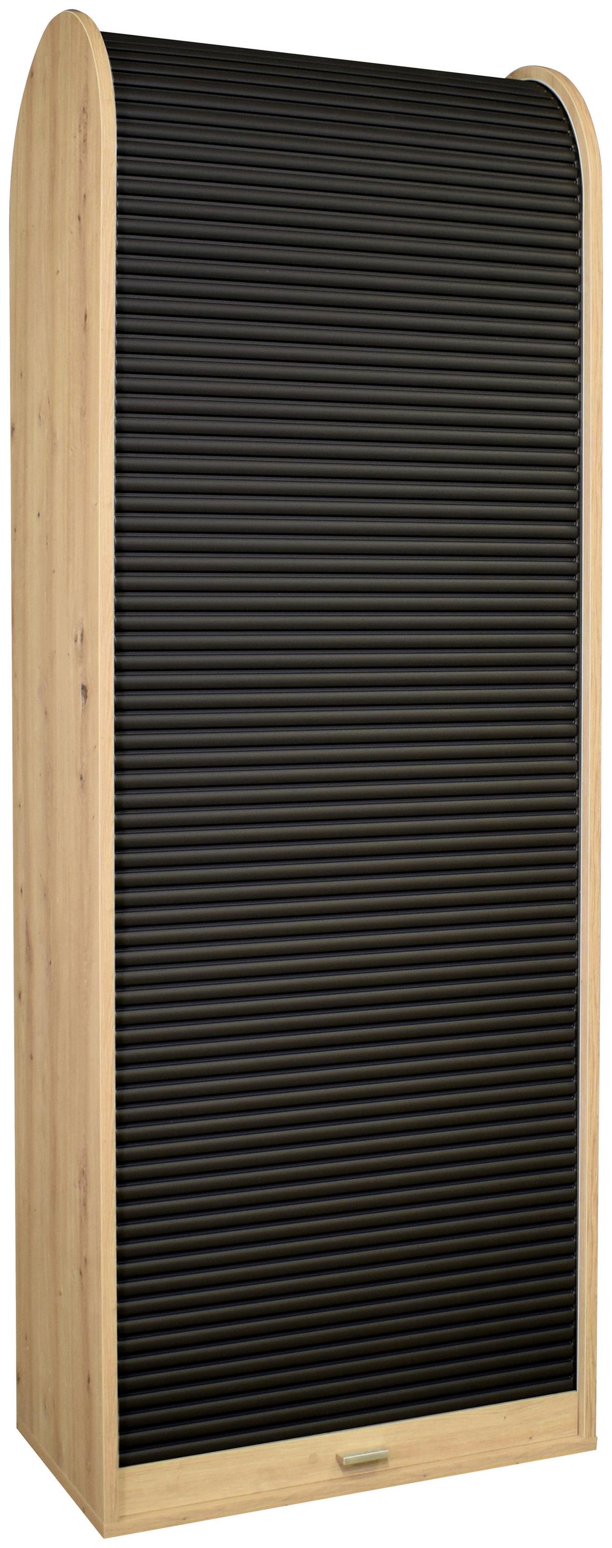Aktenschrank Graphitfarben/Eichefarben B: 69 cm - Eichefarben/Graphitfarben, MODERN, Holzwerkstoff (69/192/44cm) - Livetastic