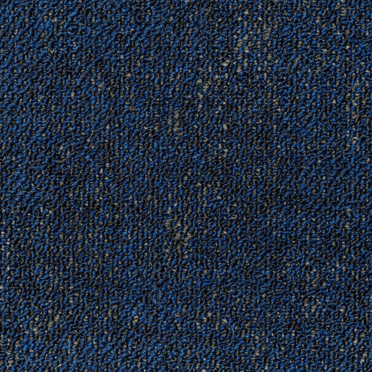 Teppichfliese Blaugrau Marble 50x50 cm Florhöhe 3 mm - Blaugrau, Basics, Textil (50/50cm)