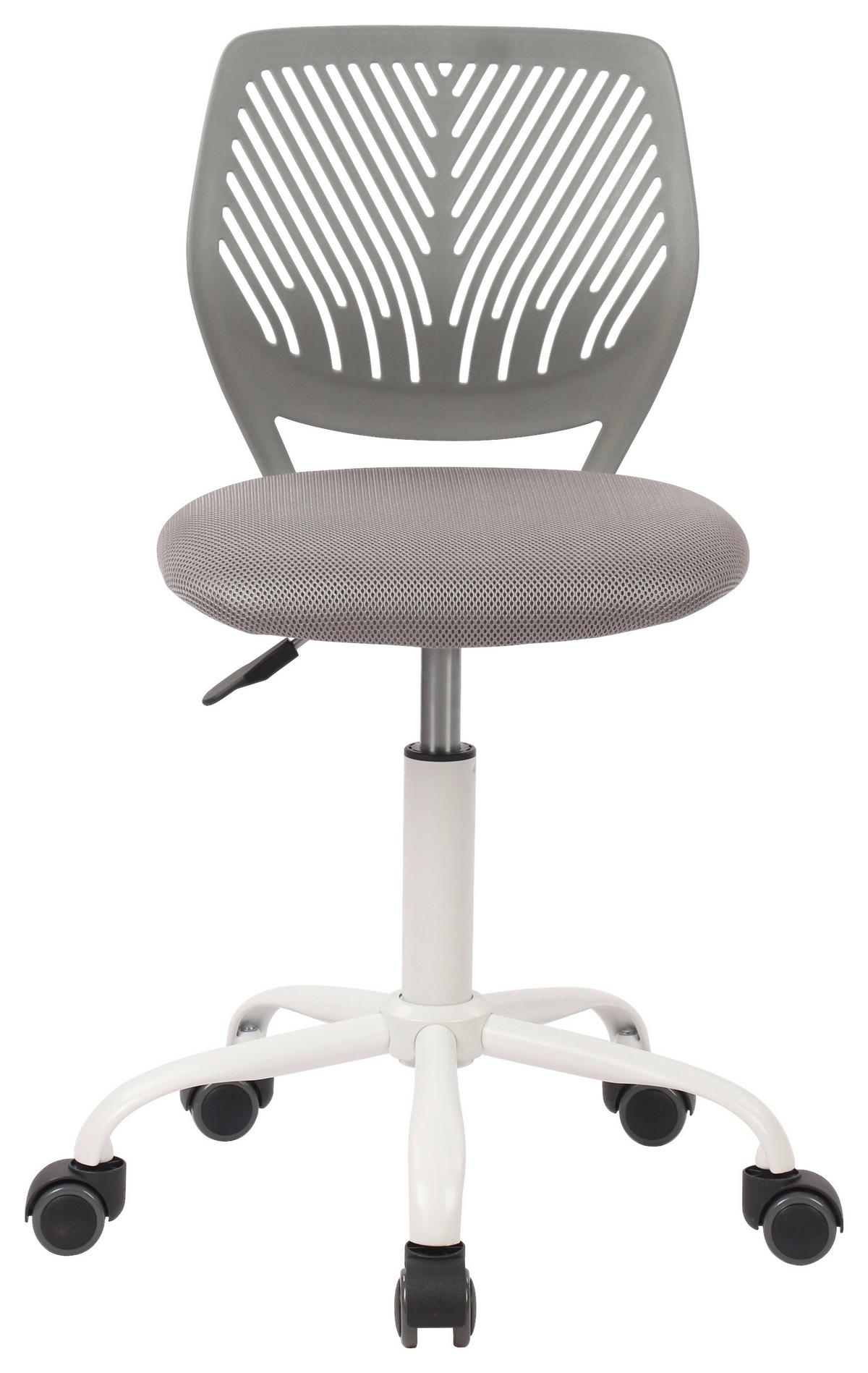 Otočná stolička Kira Sivá cca. 40x87x44cm - šedá/bílá, Moderní, kov/dřevo (40/87/44cm) - Mömax