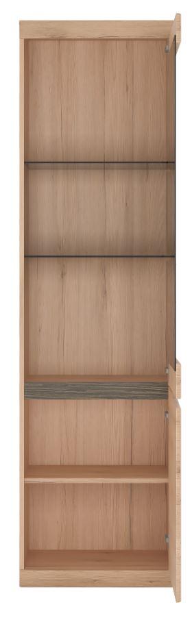 Vitrine Summer San Remo Eiche Dekor B: 54 cm - Eiche San Remo, MODERN, Glas/Holzwerkstoff (54/196,5/40cm) - Modern Living