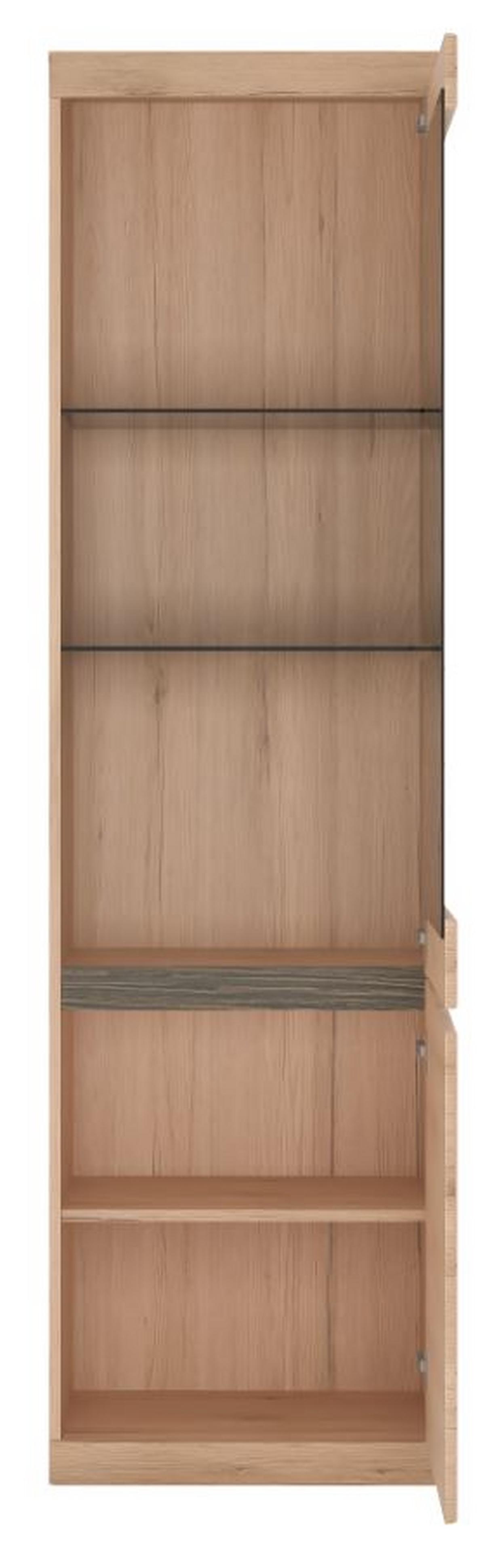 Vitrine Summer San Remo Eiche Dekor B: 54 Cm - Eiche San Remo, MODERN, Glas/Holzwerkstoff (54/196,5/40cm) - Modern Living