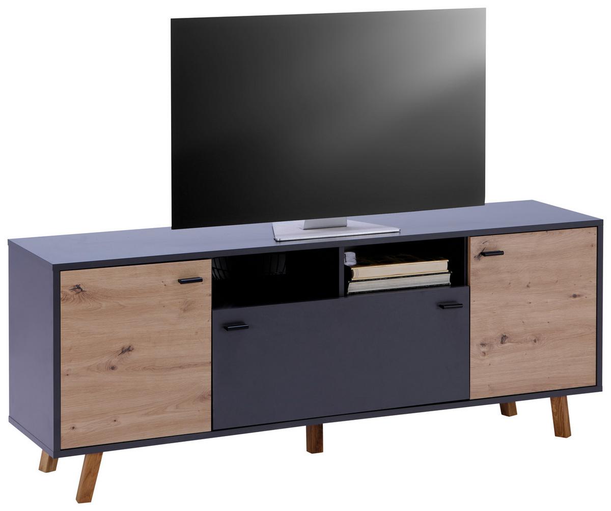 TV-Lowboard Trend B: 170 cm Anthrazit, Eiche Artisan - Anthrazit/Eiche Artisan, MODERN, Holzwerkstoff (170/66/40cm)
