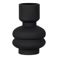 Vase Schwarz D: 15 Cm - Schwarz, Basics, Glas (15/22cm)