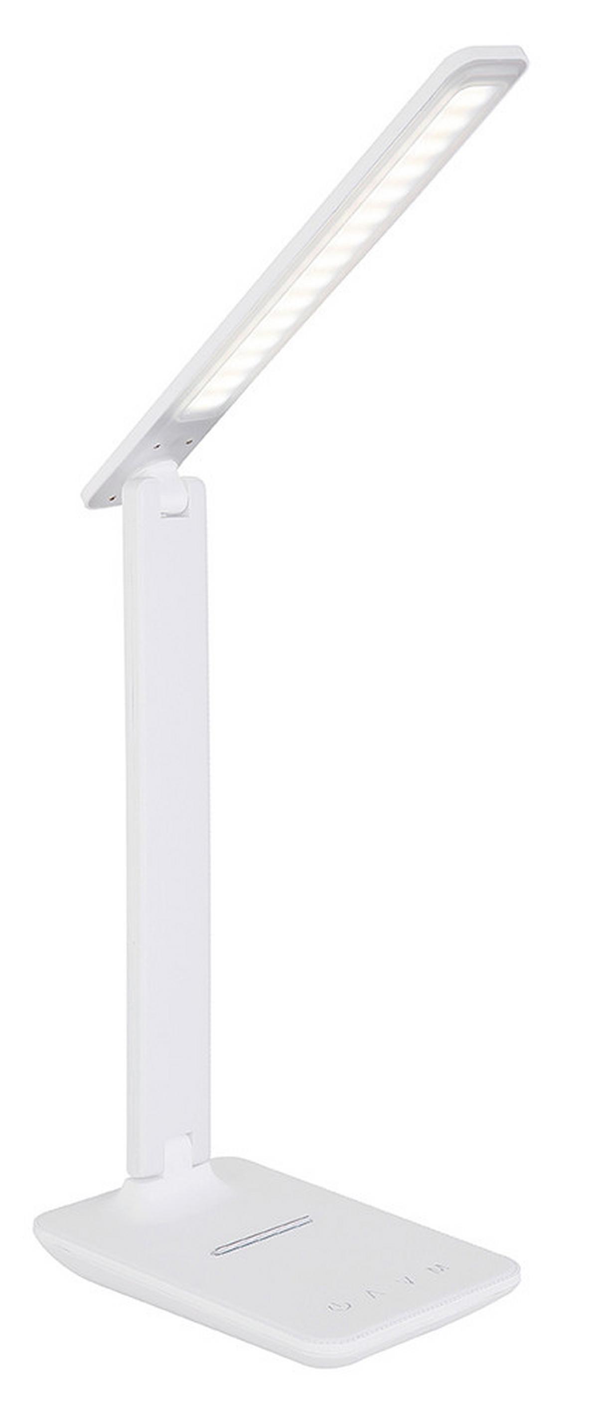 LED-Tischlampe dimmbar Opal/Weiß Touch - Opal/Weiß, Design, Kunststoff (28,5/11,5/56,5cm) - Globo
