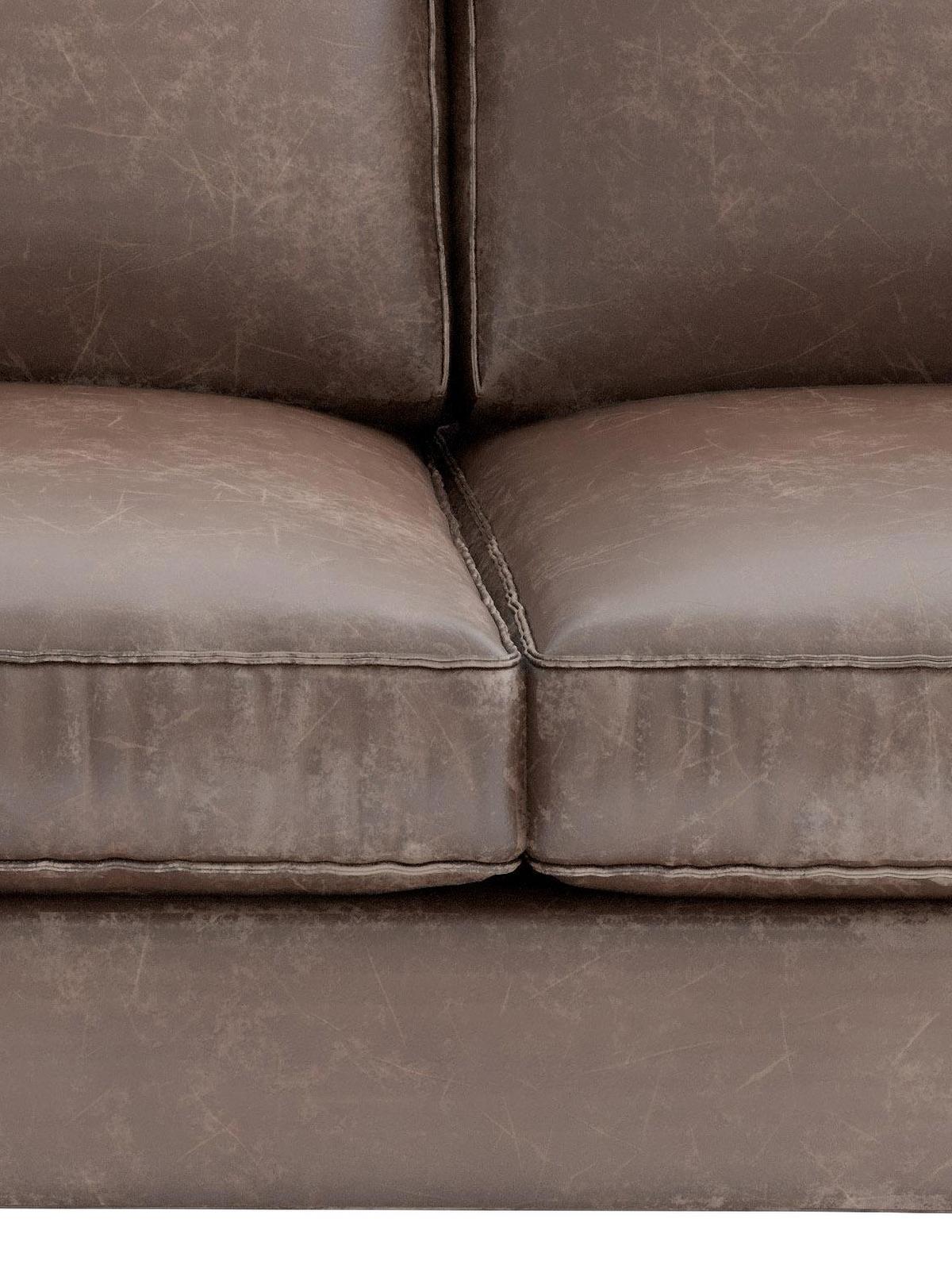 Ecksofa Packo Rotbraun S: 160x265 cm - Rotbraun/Schwarz, Design, Textil (160/265cm) - Livetastic