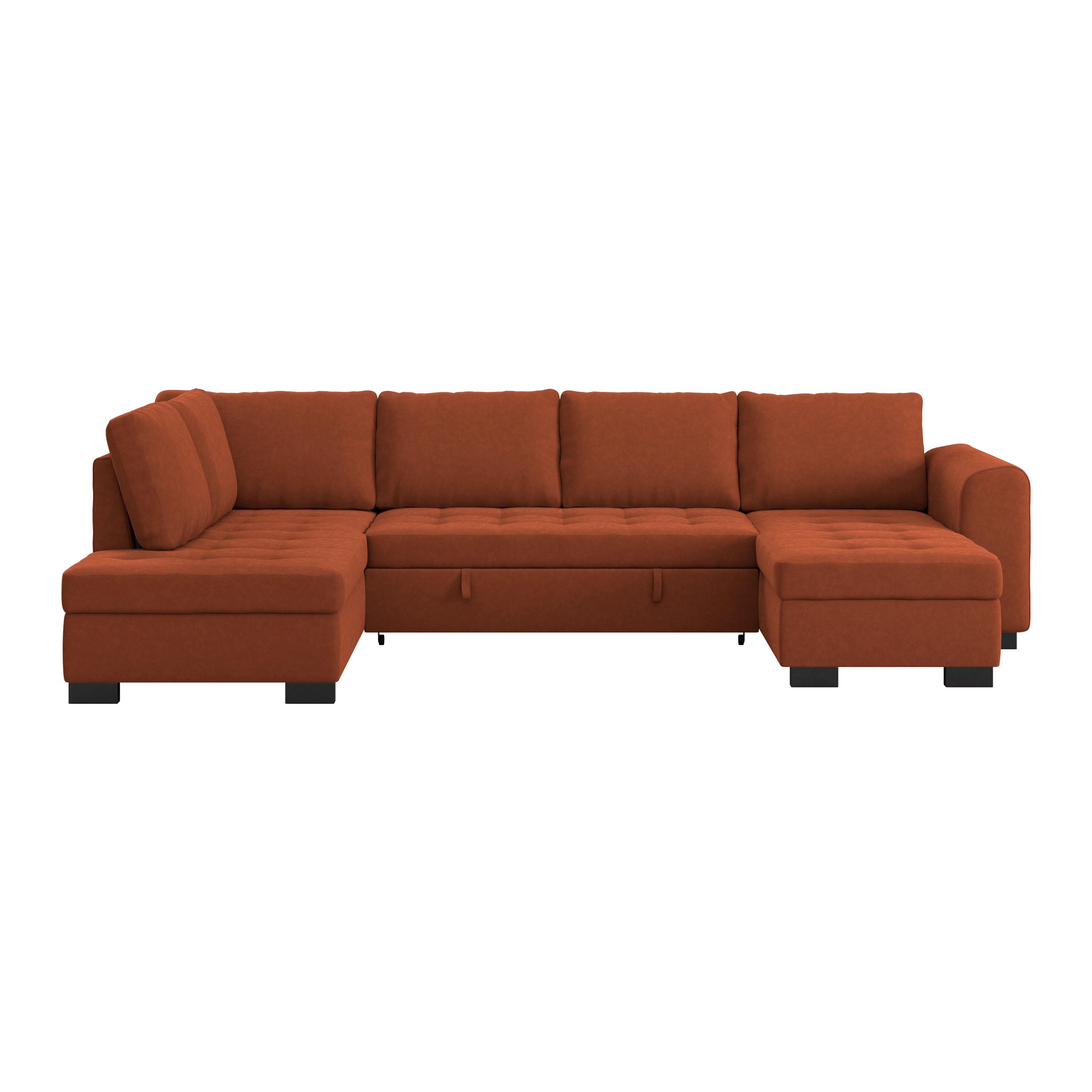 Wohnlandschaft Malte Mit Schlaffunktion Terracotta