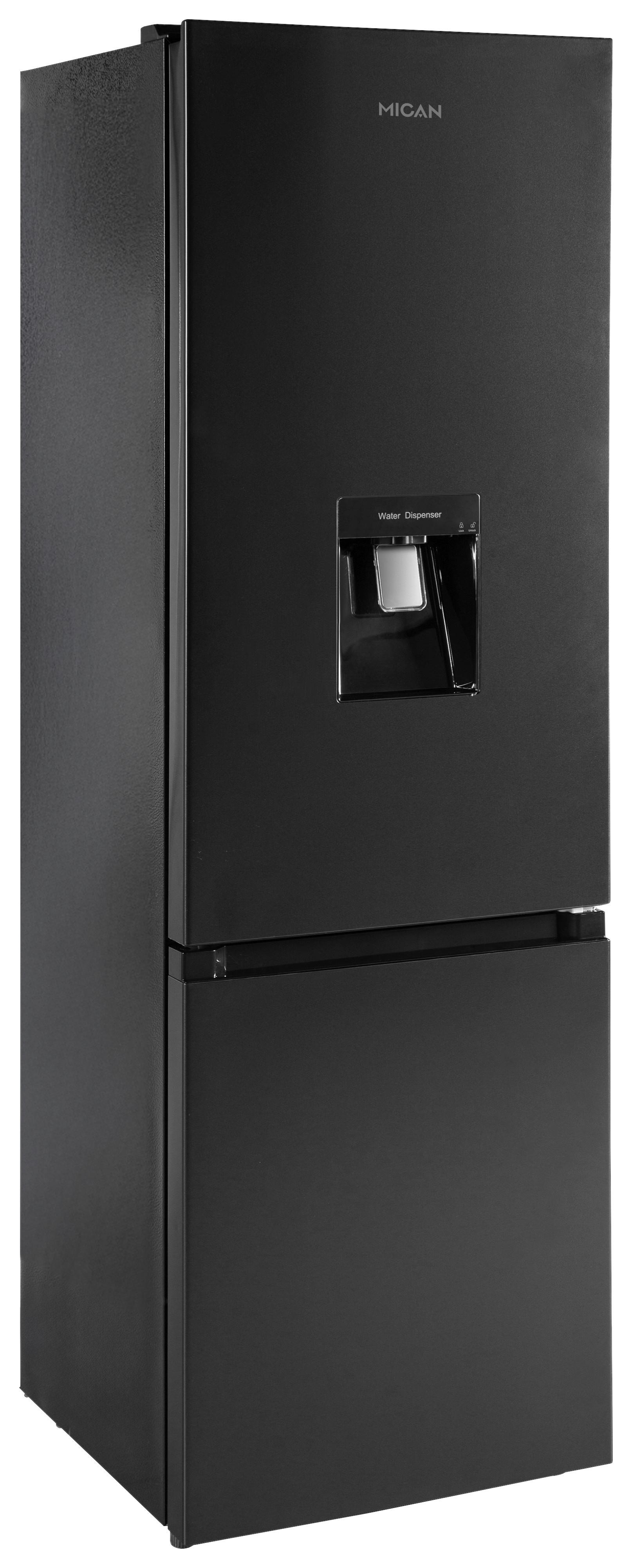 Kühl-gefrier-kombination Skhabmfdiwse - Schwarz, Basics, Glas/Kunststoff (54,5/178/54cm) - Mican