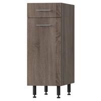 Alsószekrény Corina 2 - tölgyfa színű/Sonoma tölgy, Modern, fa/fém (30/82,4/58cm)