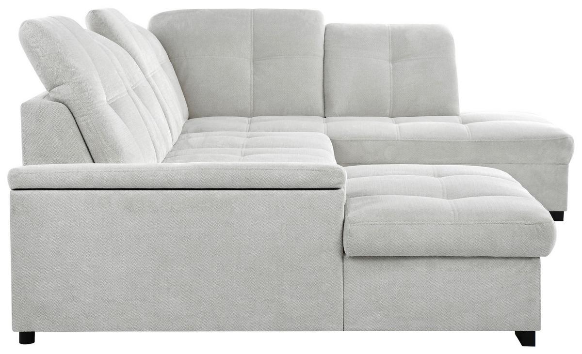 Sarokkanapé Prada - szürkésbarna, Modern, textil (176/358/230cm)