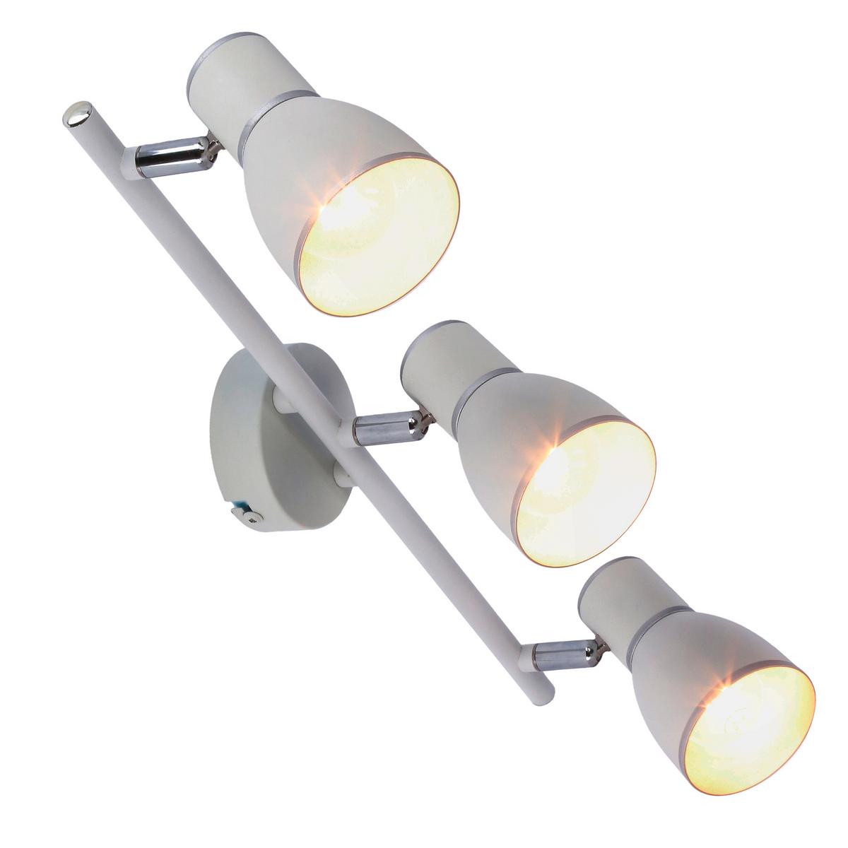 Strahler 93-63403 Fido - Chromfarben/Weiß, KONVENTIONELL, Metall (52/8/16cm)