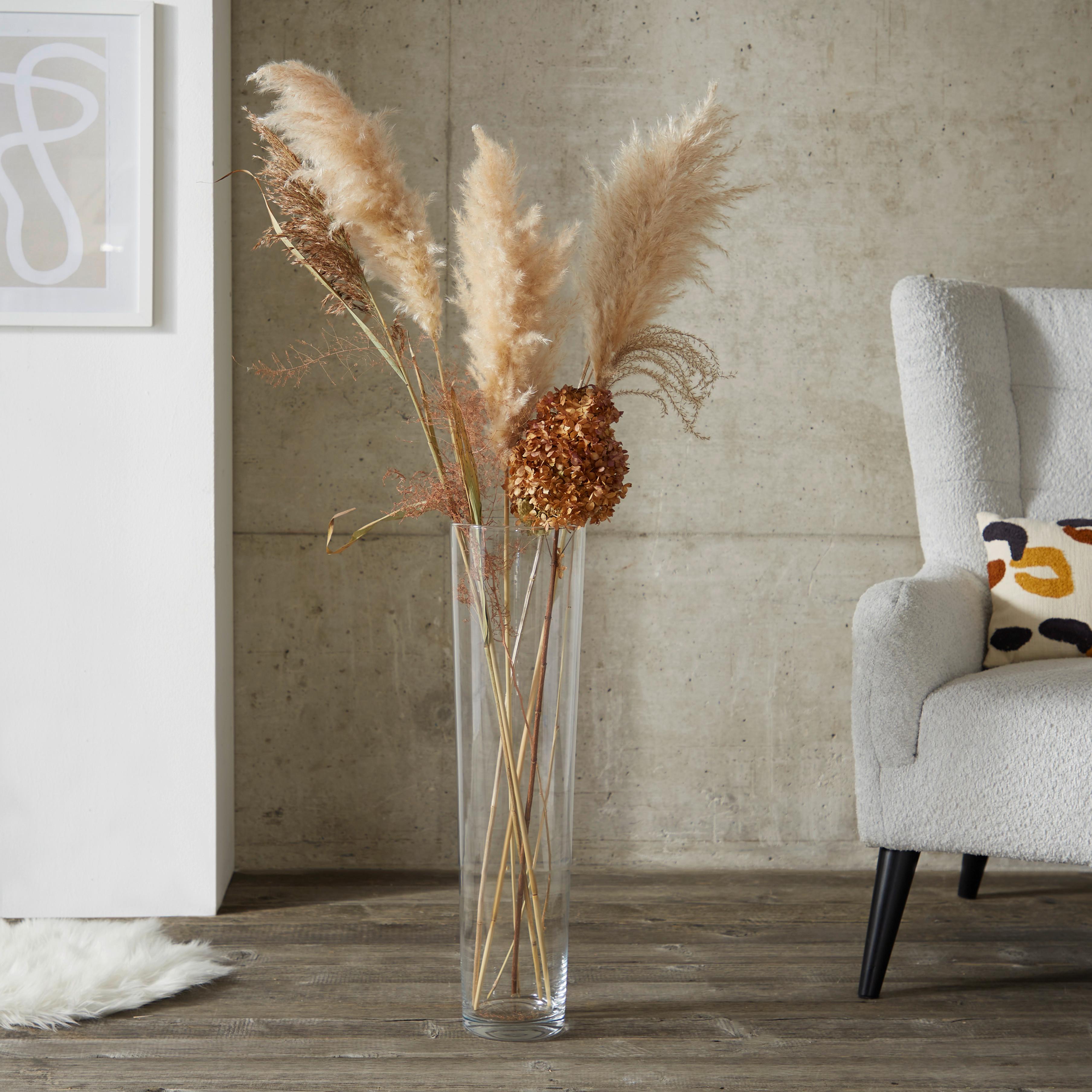 Vase Rebeka Konisch Kalk-Soda-Glas H: ca. 69 cm - Klar, Basics, Glas (19/69cm) - Ondega
