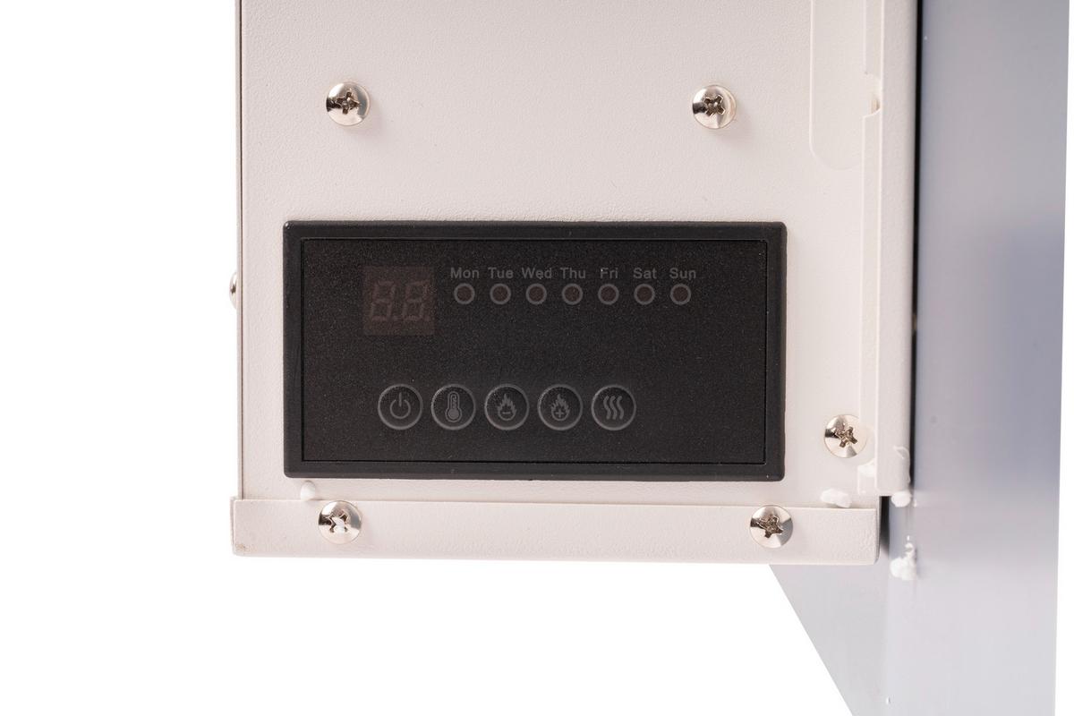 ELEKTROKAMIN B990908 - Weiß, Basics, Glas/Metall (128/61/26cm)