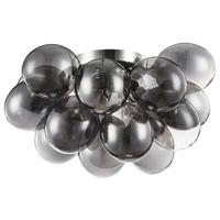 Deckenleuchte Balbo L: 50 cm mit Wanddimmer - Nickelfarben, Basics, Glas/Metall (50/29,5/50cm) - MAYTONI