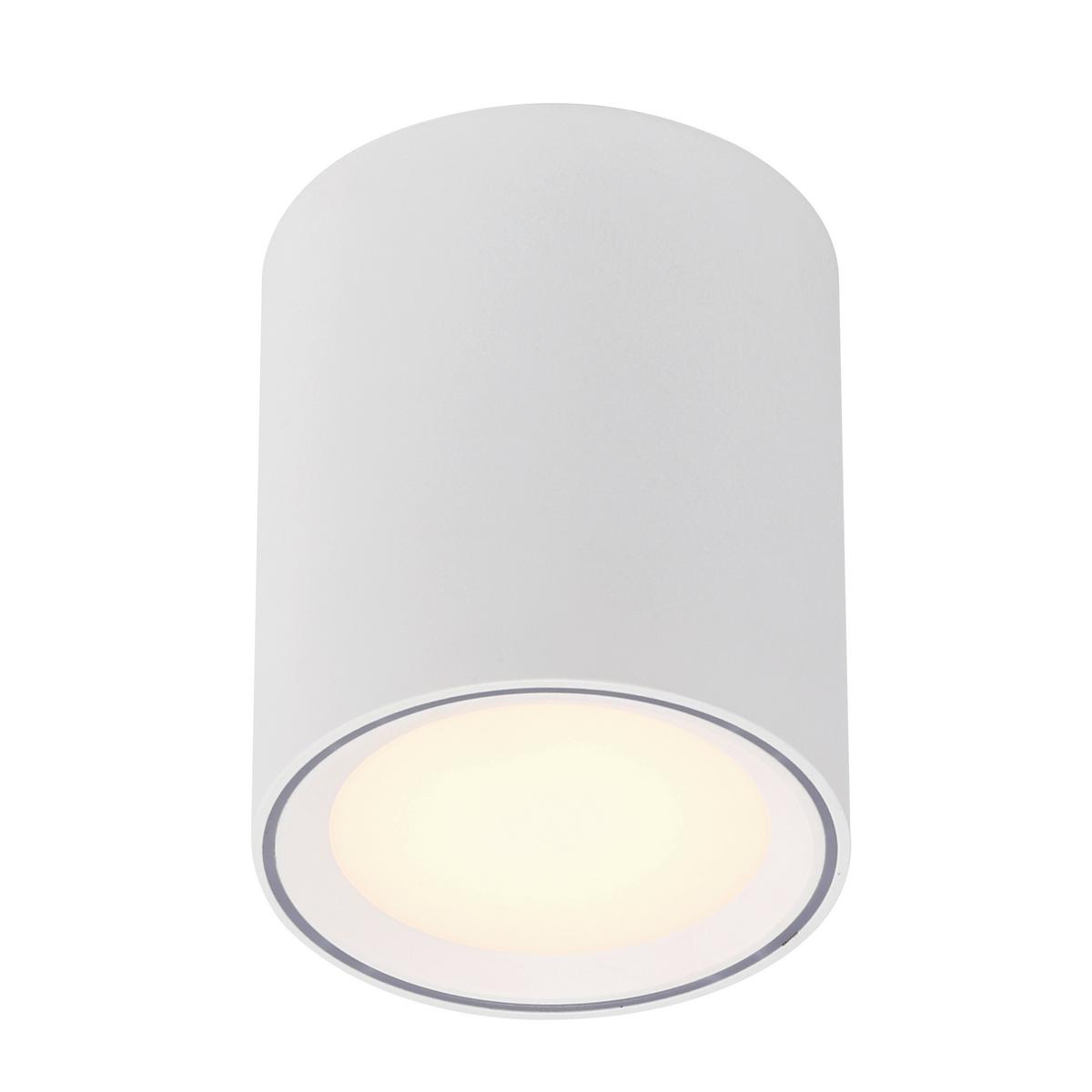 Aufbauleuchte Fallon Weiß D: 10 cm - Weiß, Basics, Metall (10/12cm) - Nordlux