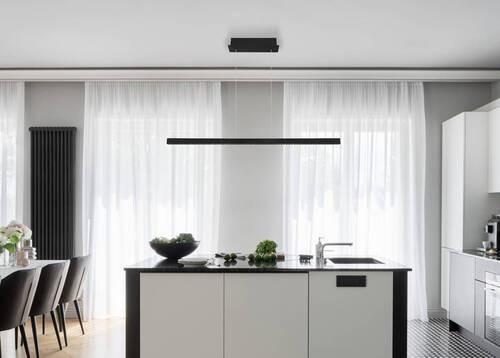 LED-Hängeleuchte 17013hb Dentsy - Schwarz, KONVENTIONELL, Metall (120/9/120cm) - Globo
