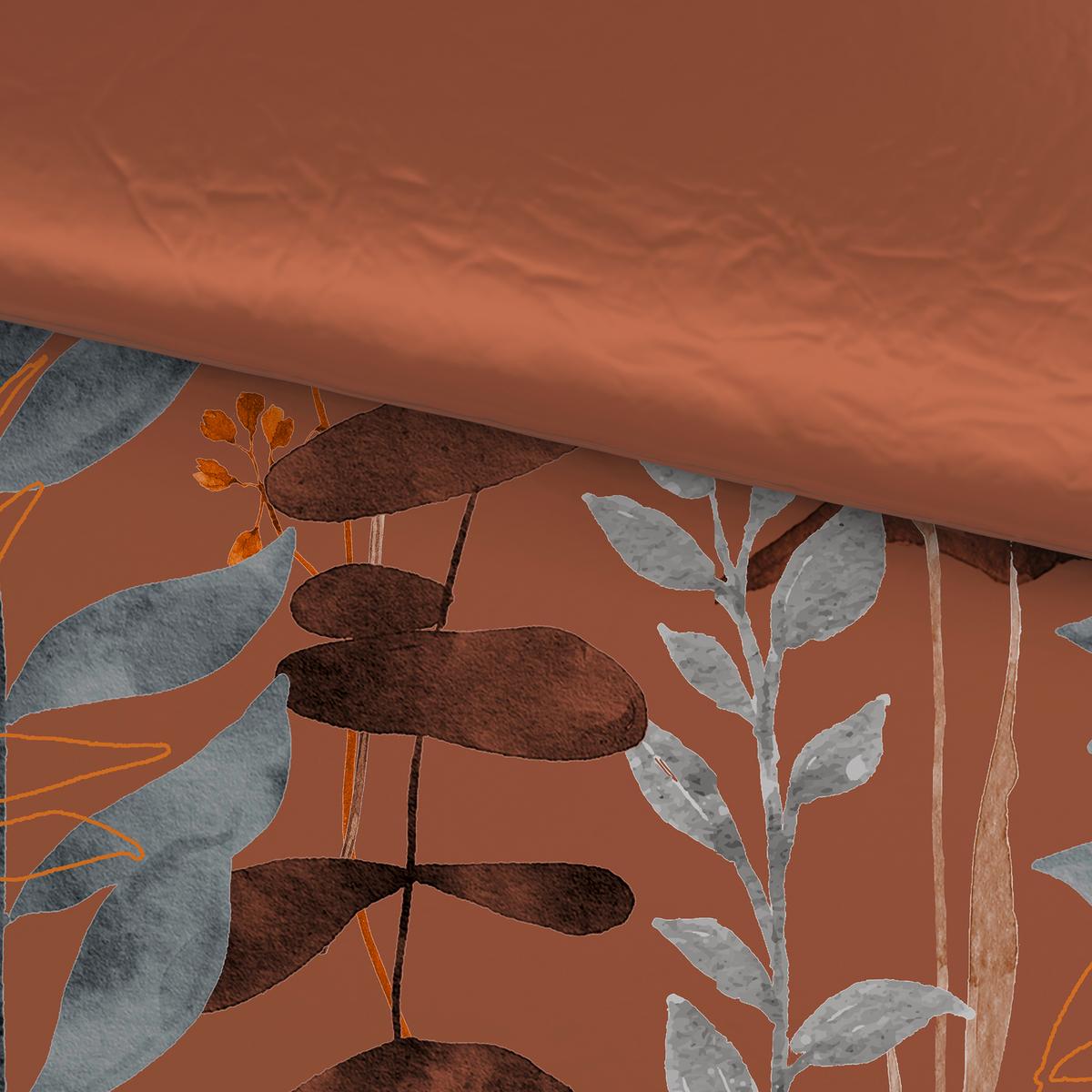 POSTEĽNÁ BIELIZEŇ Leavi, ca. 70x90/140x200 cm - mokka, Modern, textil (140/200cm) - Mömax