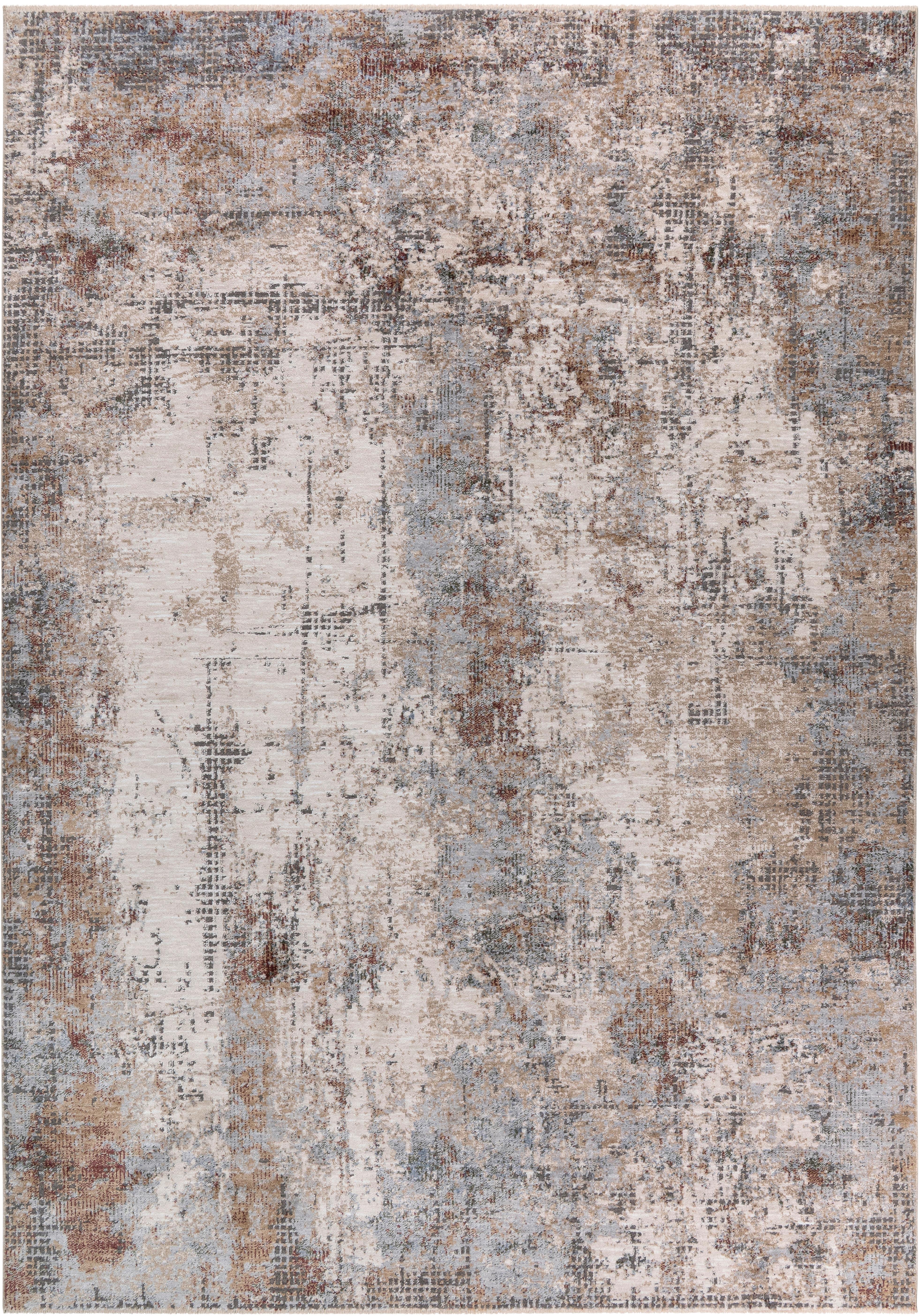 Webteppich 100% Polyester - Creme/Hellgrau, ROMANTIK / LANDHAUS, Textil (80/150cm) - James Wood