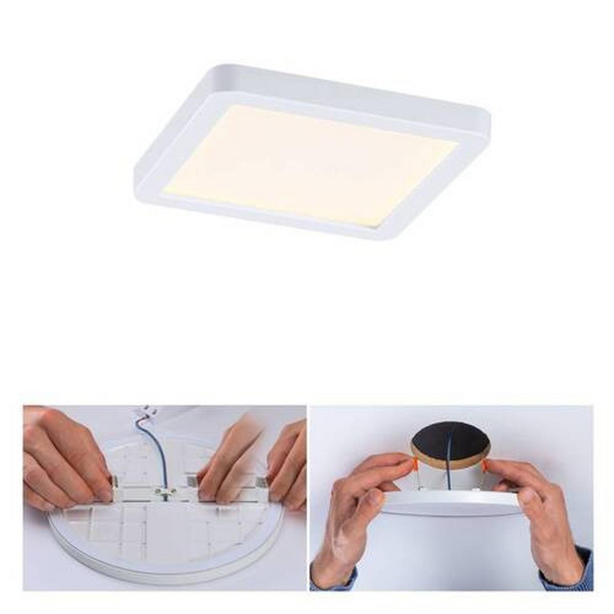 Led-paneel L: 11,8 Cm 93039 - Weiß, Design, Kunststoff (11,8/11,8/1,2cm) - Paulmann