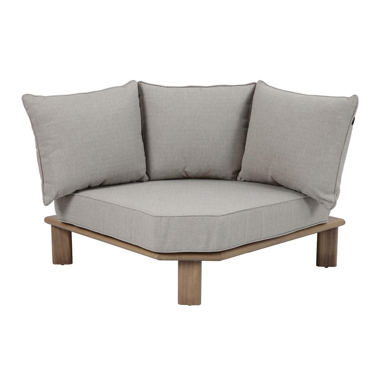 Dining-Loungeset Avery Beige - Eichefarben/Braun, Basics, Metall (290/290/68cm) - Ambia Garden