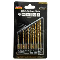 Bohrersatz 10--Teilig. Ø 1,5-6 mm widerstandsfähig Holz/Metall - KONVENTIONELL, Metall