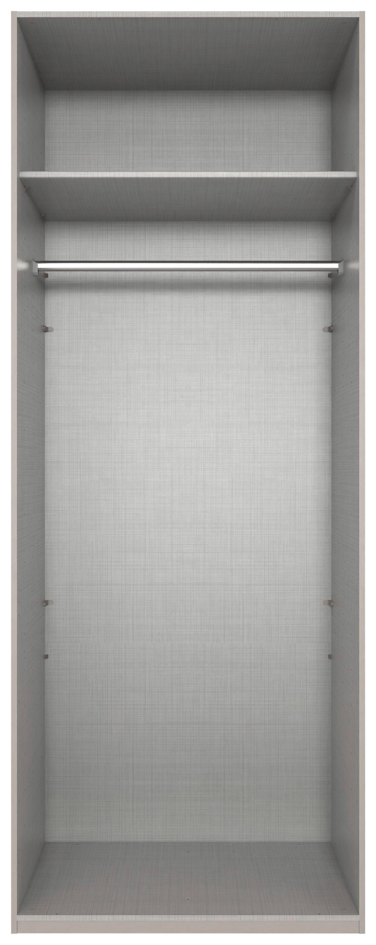 Drehtürenschrank New York Grau/Sahara B: 90 cm - Grau/Sahara, MODERN, Holzwerkstoff (90/236/58cm) - MID.YOU