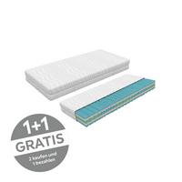 Komfortschaummatratze Cloudy 90x200 cm H2 H: 24 cm - Weiß, Textil (90/200cm) - Primatex Deluxe