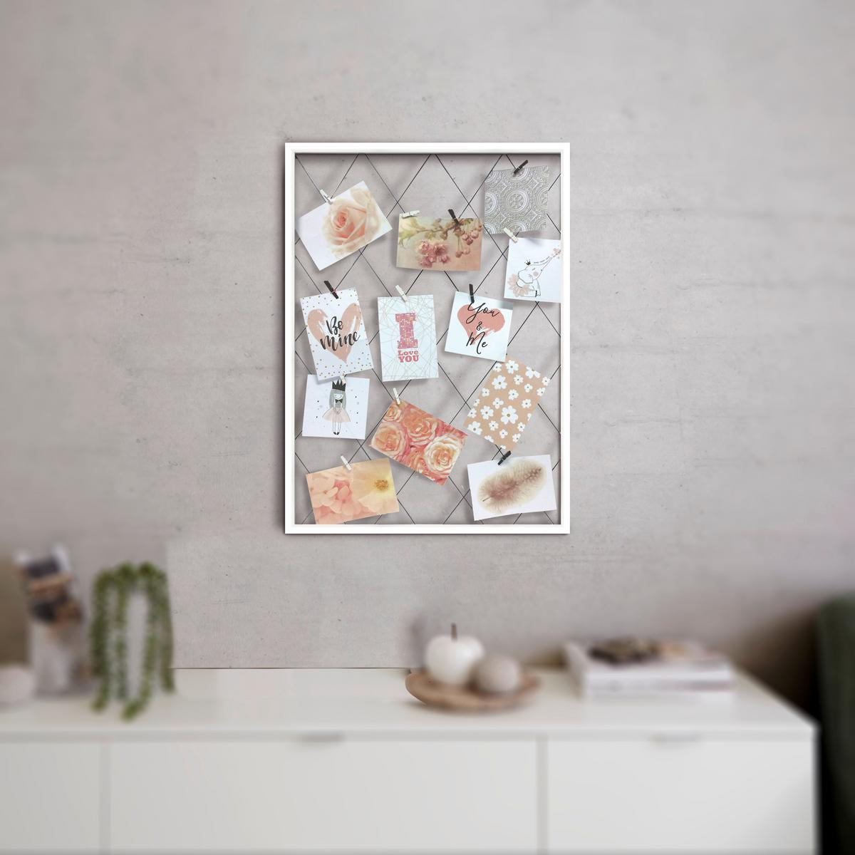Rám na fotografie Angel - bílá/černá, Basics, kov/dřevo (75/55/1,5cm) - Modern Living